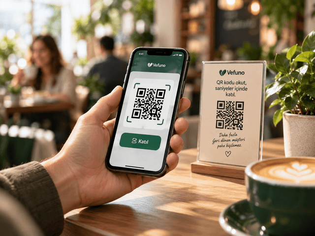 Müşteri QR ile programa katılıyor